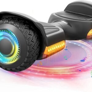 Gyroor Hoverboard New G13 All Terrain Hoverboard with LED Lights & 500W Motor, Self Balancing Off Road Hoverboards with Bluetooth for Kids ages 6-12 and Adults